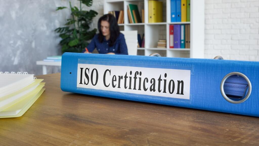 ISO 9001:2015 Certification logo and quality management standards.